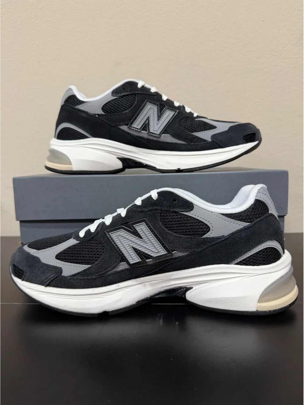 Size 9.5 - New Balance ABZORB 2010 “Black Shadow Grey Sea Salt”